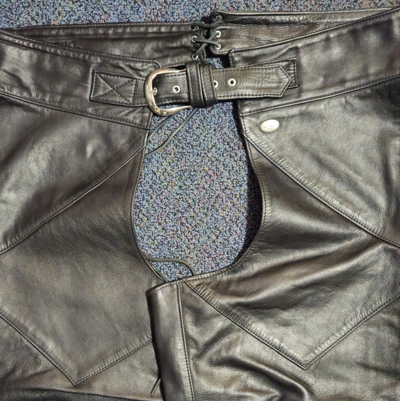 Harley davidson leather chaps - Picture 6 of 8